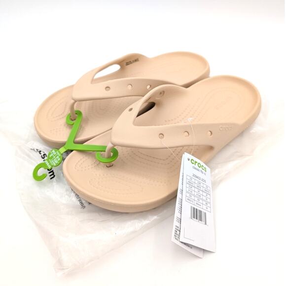 Crocs Classic Flip V2 Thong Sandals Waterproof Shitake Size US M8/10W EU43 - Picture 1 of 11